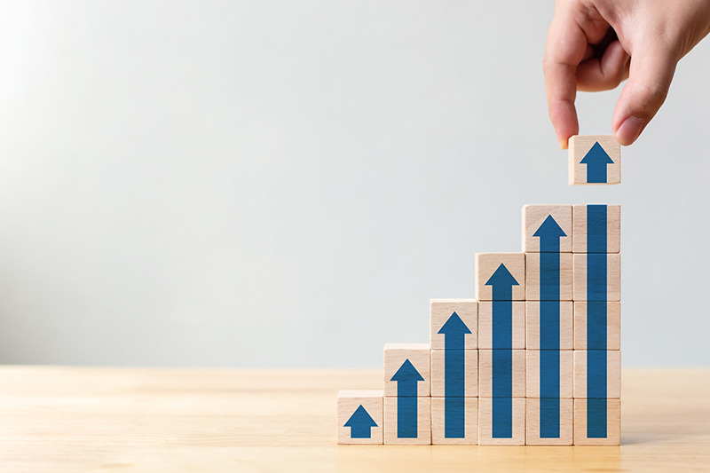 Increasing Sales Growth Chart