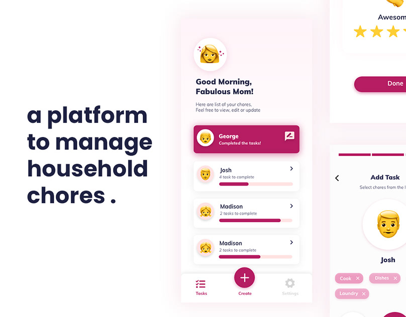 Household Chores Management :: Behance