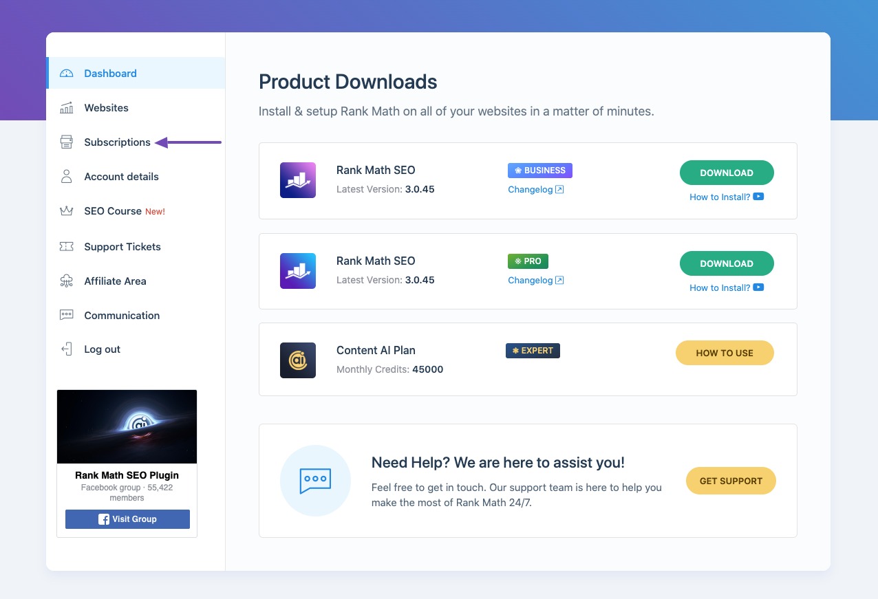 Automatic subscriptions now available ? - Server Management Tool